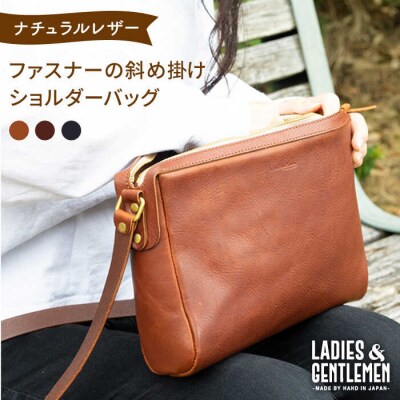 ファスナーの斜め掛け ショルダー バッグ 【LADIES&GENTLEMEN】 [ADK024]