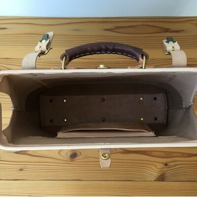 ※紺※ 本革 レザー ドクターバッグ