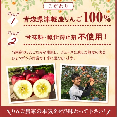 青森 りんごジュース 1L×3本 りんご 果汁 100% ストレート すっきり 飲み比べ セット