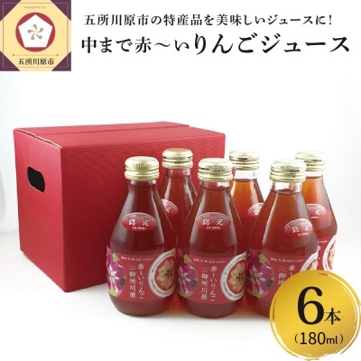 中まで赤～いりんごジュース6本入 各180ml