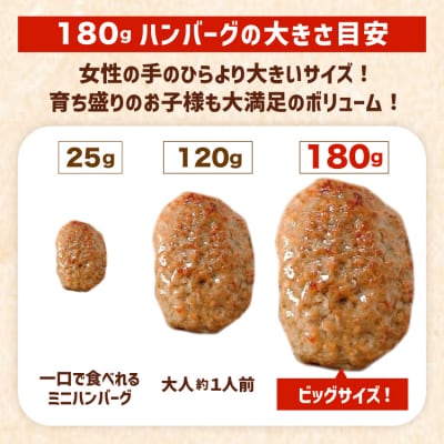 レンジで簡単 どでかいハンバーグ 180g×20個 [オサベフーズ 20563345]