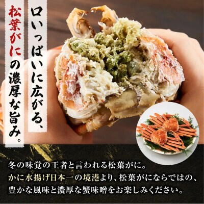 境港産松葉がにボイル姿 計1.2kg(小サイズ4枚)