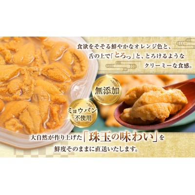 【特選】 塩水ウニ100g(エゾバフンウニ) うに 雲丹 F4F-0313