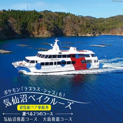 【新コース追加】気仙沼ベイクルーズ 遊覧船ペア乗船券 [20563772]