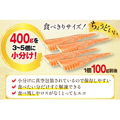 訳あり 無添加 ノルウェー産 アトランティックサーモン 大トロ 400g [20565658]