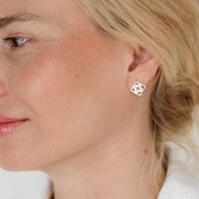 限定【沖縄ジュエリー】Hana Akari Silver Earrings