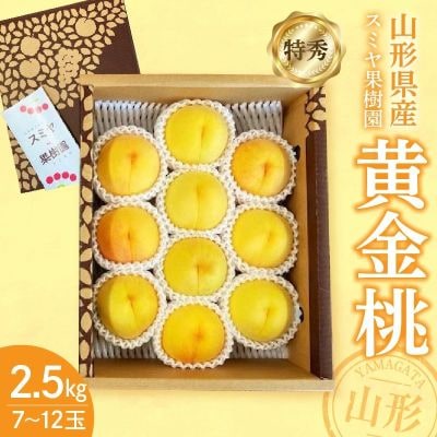 桃(黄金桃)2.5kg　特秀品　0047-2606