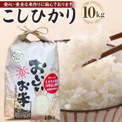 先行予約【令和8年産新米】こしひかり 10kg(農薬・化学肥料不使用)【BU005】