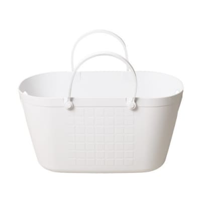 【エコマーク製品】トヨテックバスケット 2色(ベージュ・白)セット