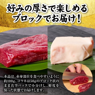 国産 熊本肥育 紅白馬刺しセット 合計350g (赤身300g・コウネ50g)_298-6816