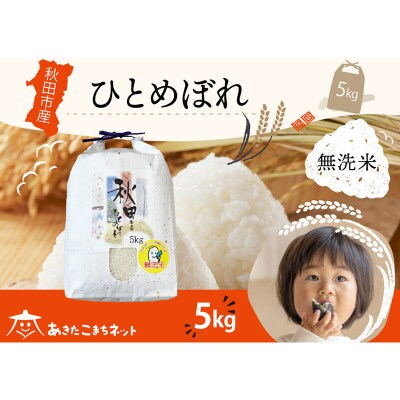 秋田市産ひとめぼれ 5kg 【無洗米】|15_akn-gg0501m