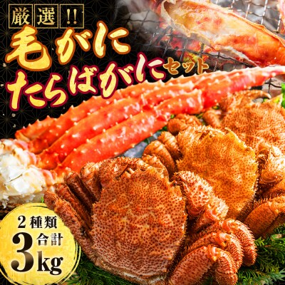 厳選!! 毛がに・たらばがにセット(B) ふるさと納税 かに 蟹