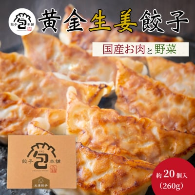 「黄金生姜餃子」260g(約20個)  [058-012]