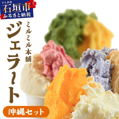石垣島ミルミル本舗 南の島から島素材ジェラート!【沖縄セット 12個入り】