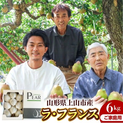 西洋梨(ラ・フランス)6kg　ご家庭用　0078-2606