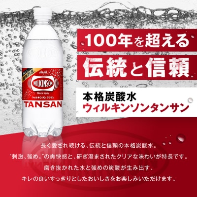 【定期便2回】アサヒ　炭酸水　ウィルキンソンタンサン　500ml ペットボトル　1ケース×2ヶ月