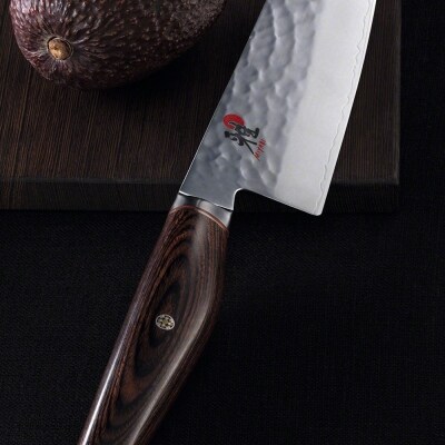 MIYABI ミヤビ 6000MCT 三徳包丁 180mm 日本製 多層鋼 槌目 包丁