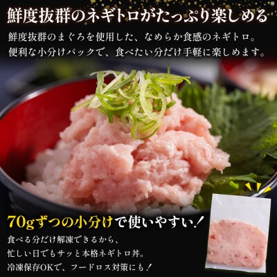 定期便 ネギトロ丼にも 訳ありネギトロ 小分け まぐろ セット 6回 計420g Wda-0016