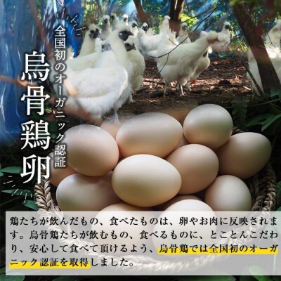 《桐箱入》オーガニック烏骨鶏卵「霧島烏骨鶏」(8個入)【お多福たまご】K-332
