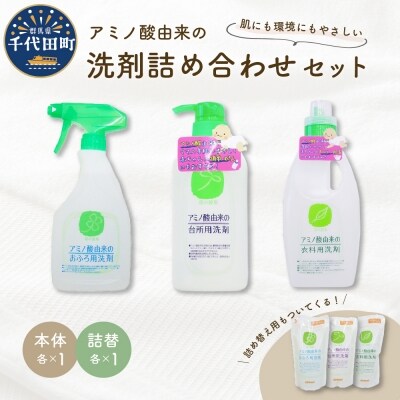 洗剤 アミノ酸由来の洗剤詰め合わせ セット 〈マルフクケミファ〉 ch024-006