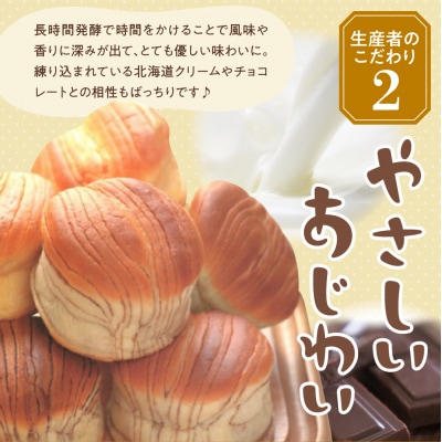 天然酵母パン 北海道クリーム・チョコレート(12個入り×2ケース) ch036-001