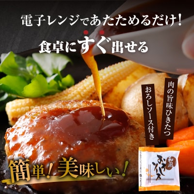 【訳あり】浜中牛&ホエイ豚ハンバーグ(16個・和風おろしソース付き)_H0019-101