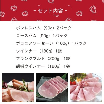 【仙石ハム伊賀屋】ハムとソーセージたっぷり6種詰め合わせ|京都 厳選した国産豚肉のみ使用