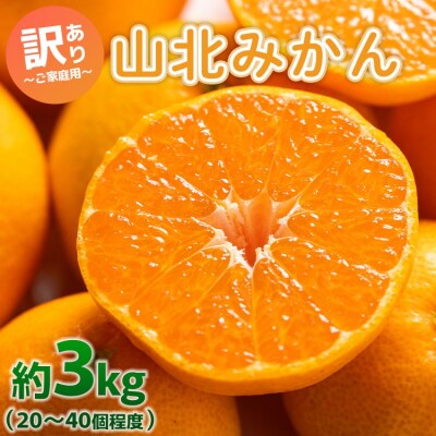 みかん小玉大玉混合3kg 3キロ 温州みかん 訳あり 家庭用 山北 yk-0063