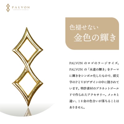 アクセサリー 【PALVON LOGO LARGE】プラネットゴールド ch015-033s001