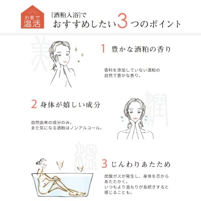 nifu natural bath bag 「酒粕入浴」5個セット