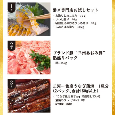 【お試し】お肉・海鮮　定期便(全6回お届け)  H028-085
