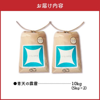 【令和7年産米】 米 青天の霹靂 10kg (5kg×2) 特別栽培米 青森県産