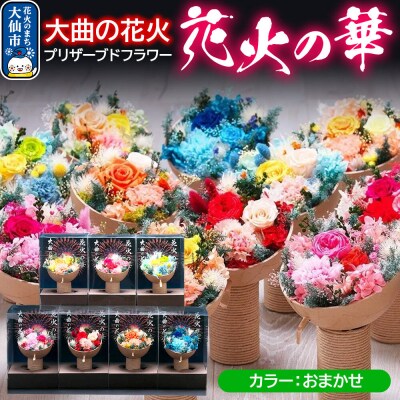 プリザーブドフラワー 花火の華【カラーおまかせ】1個|22_sga-030101e