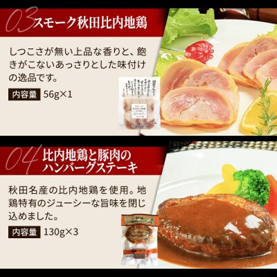 嶋田ハム 比内地鶏セット ソーセージ・ハム・ハンバーグ|22_sdh-020101