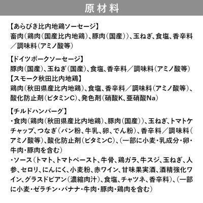 嶋田ハム 比内地鶏セット ソーセージ・ハム・ハンバーグ|22_sdh-020101