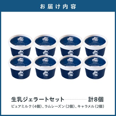 牧場しぼりたて 生乳ジェラート 8個 ピュアミルク