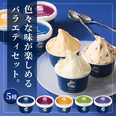 生乳ジェラートバラエティセット　ミルク ラムレーズン キャラメル 抹茶 ブルーベリー