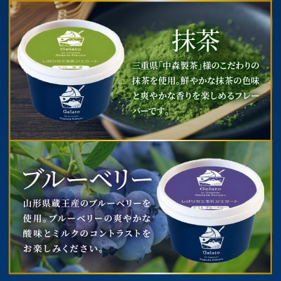 生乳ジェラートバラエティセット　ミルク ラムレーズン キャラメル 抹茶 ブルーベリー