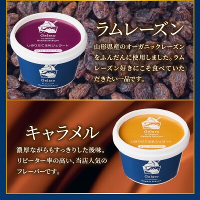 牧場しぼりたて 生乳ジェラート 3種類 計8個 