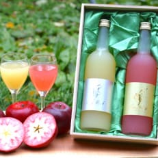 【Fairy Pink】青森県産紅の夢使用 フェアリーピンク金&銀ラベルギフト〈木箱入り〉12月発送