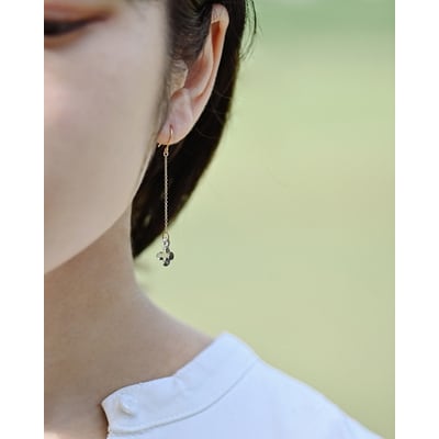 HARIO ピアス「イイダ傘店 アジサイ グレー」シリーズ[HAII-AG-P] _EB29