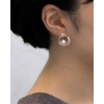 HARIO ピアス フープパール K10[HAPR-HP-P-K10 ] | 耐熱 _FM57