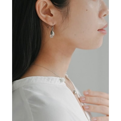 HARIO ピアス シズク HANS-SZ-P-TI | 耐熱 ガラス アクセサリー _FU20