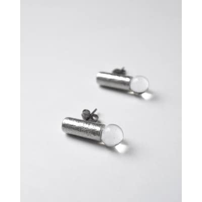 HARIO ピアス セン HANS-SN-P-TI | 耐熱 ガラス アクセサリー _FU26