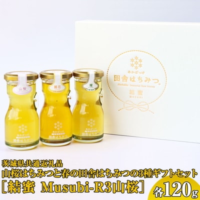 山桜はちみつと春の田舎はちみつの3種ギフトセット【茨城県共通返礼品/五霞町】 _EY01