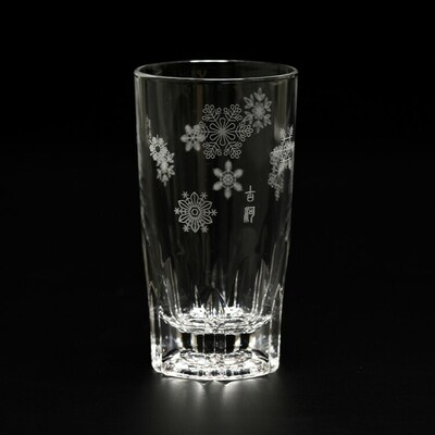 雪華グラス 12個入り | グラス 雪 模様入り 雪華 篆刻 日用品 キッチン用品 _BL27