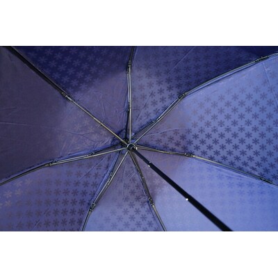 雪華模様の折り畳み傘(サイズ60cm)カラー:ネイビー | 傘 かさ 65センチ 雨具 _BL16