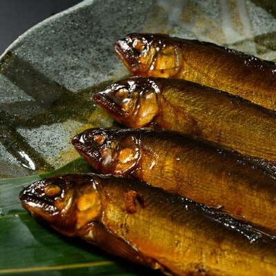 おりーぶ鮎の甘露煮 4尾 ～味一筋真心こめて～ | 鮎の甘露煮 鮎 アユ あゆ かんろに _BC15