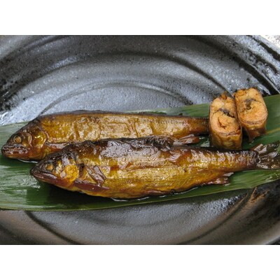 古河名物 鮒甘露煮:980g(490g×2)・子持ち鮎甘露煮:10尾 の詰合せ _BC04