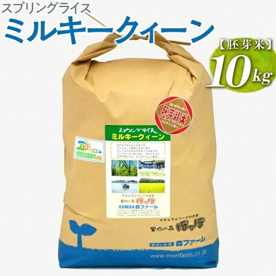 スプリングライス ミルキークィーン (胚芽米)10kg | 米 こめ コメ 10キロ _BI48